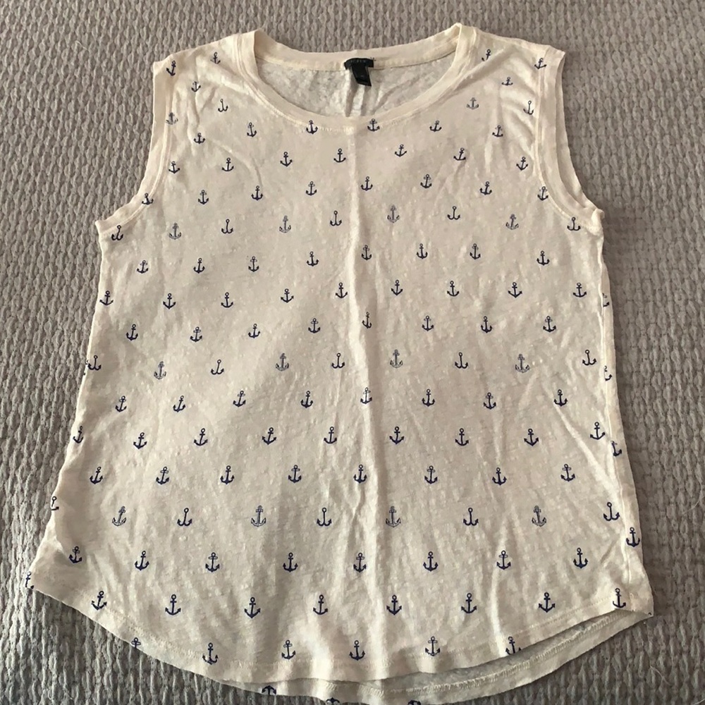 JCrew Nautical Anchor Tank Top
